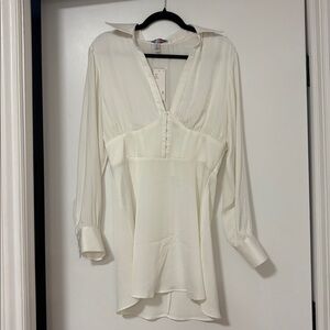 NWT Urban Outfitters White Collared Dress